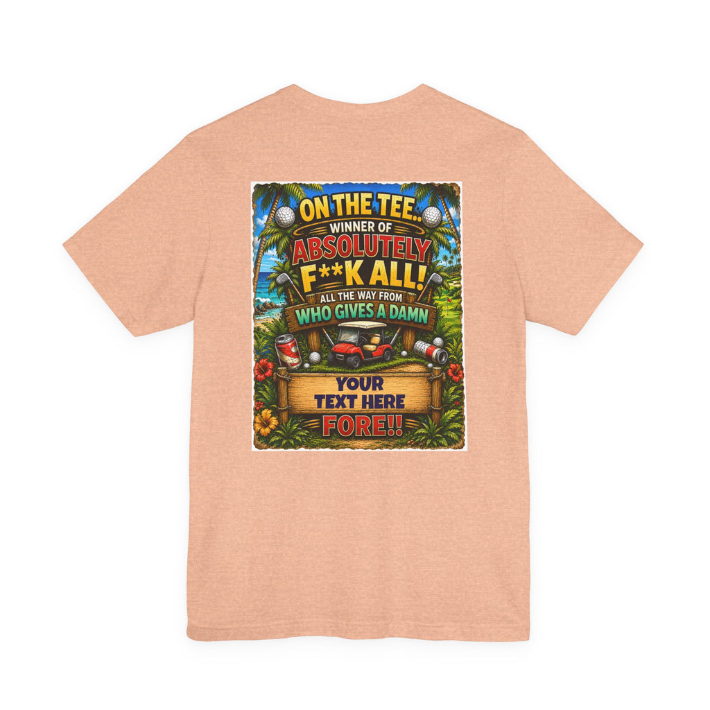 Heather Prism Ice Blue Funny Golf T-Shirt – "Winner of Absolutely F**k All", t-shirt product image 15, size M.