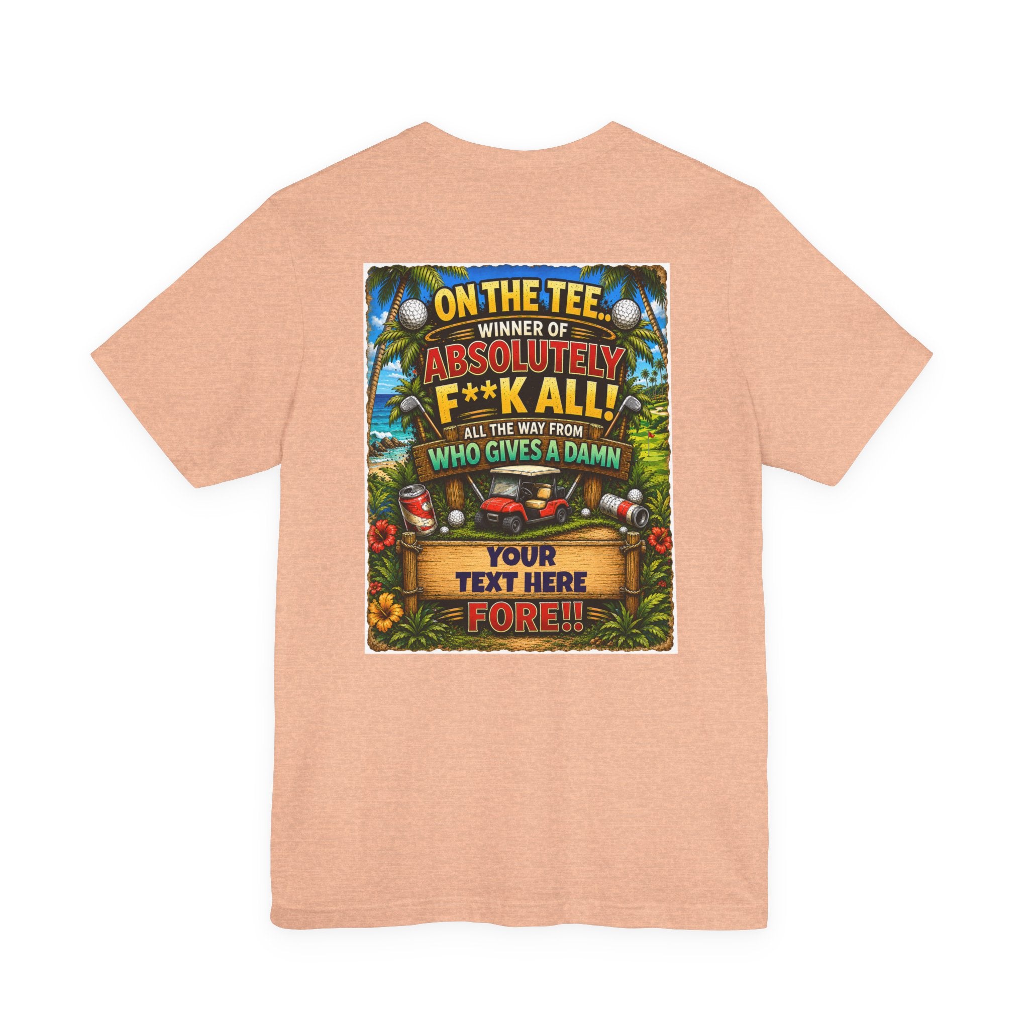 Heather Prism Ice Blue Funny Golf T-Shirt – "Winner of Absolutely F**k All", t-shirt product image 15, size M.