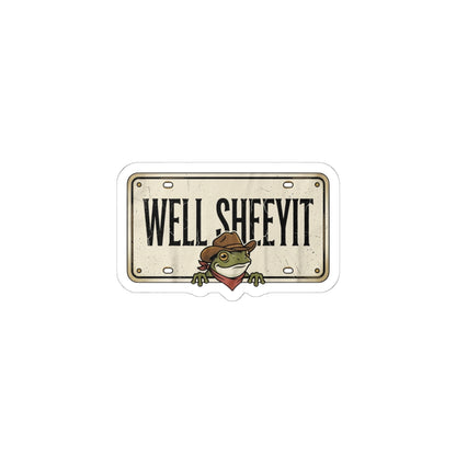 Well Sheeyit Frog Kiss-Cut Sticker | Vintage Southern, Western Distressed