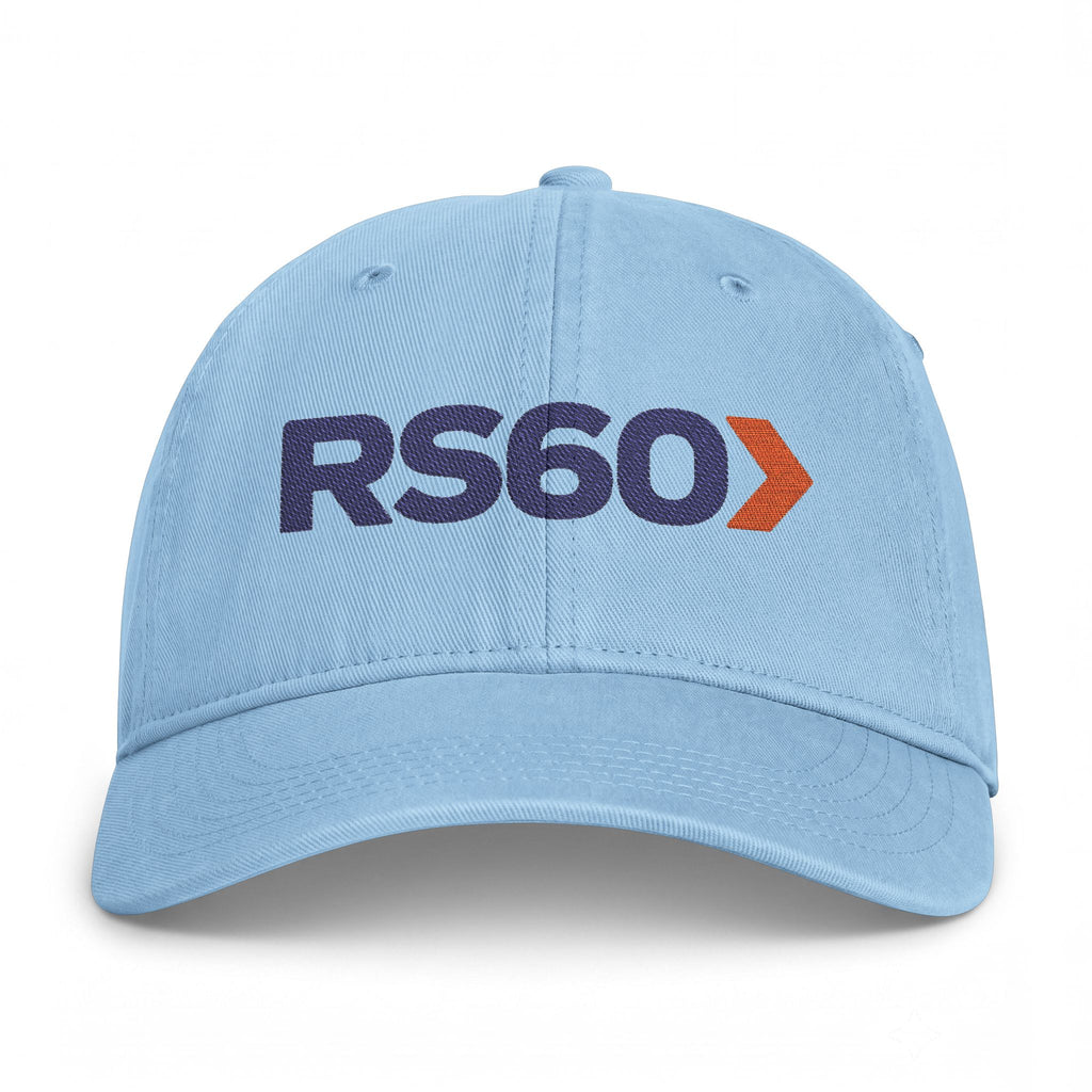 Washed Baseball Cap — Embroidered "RS60" Coastal Logo