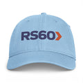 Washed Baseball Cap — Embroidered "RS60" Coastal Logo
