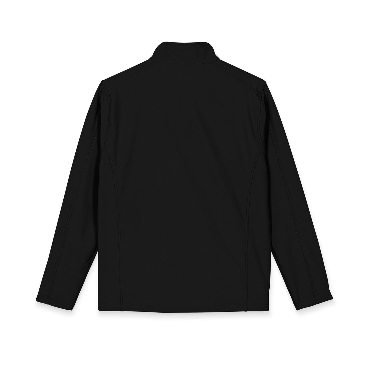 Embroidered Checker Logo Soft Shell Jacket - Men's Lightweight Windproof Coat