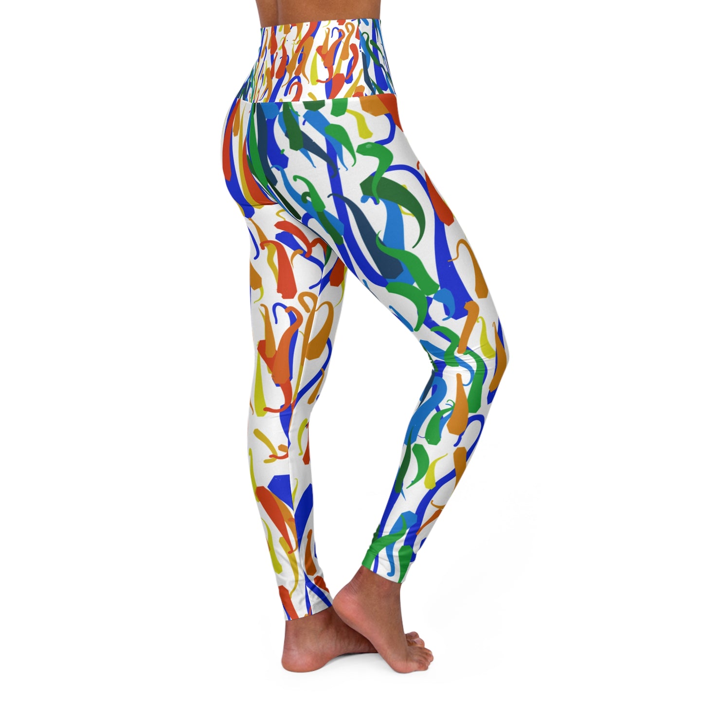 Vibrant High Waisted Yoga Leggings