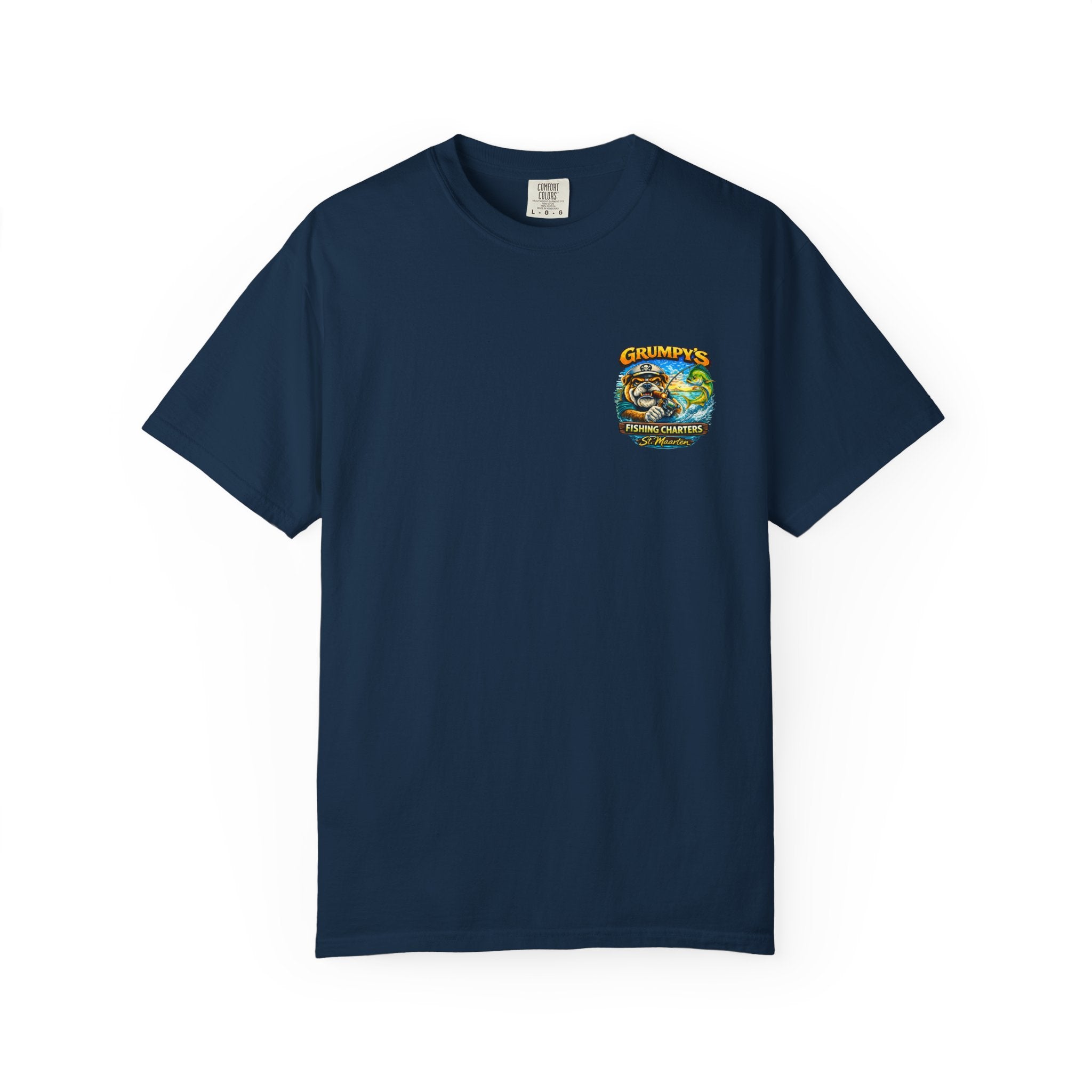 Grumpy's Fishing Charters Tee – "Hooked & Hammered"