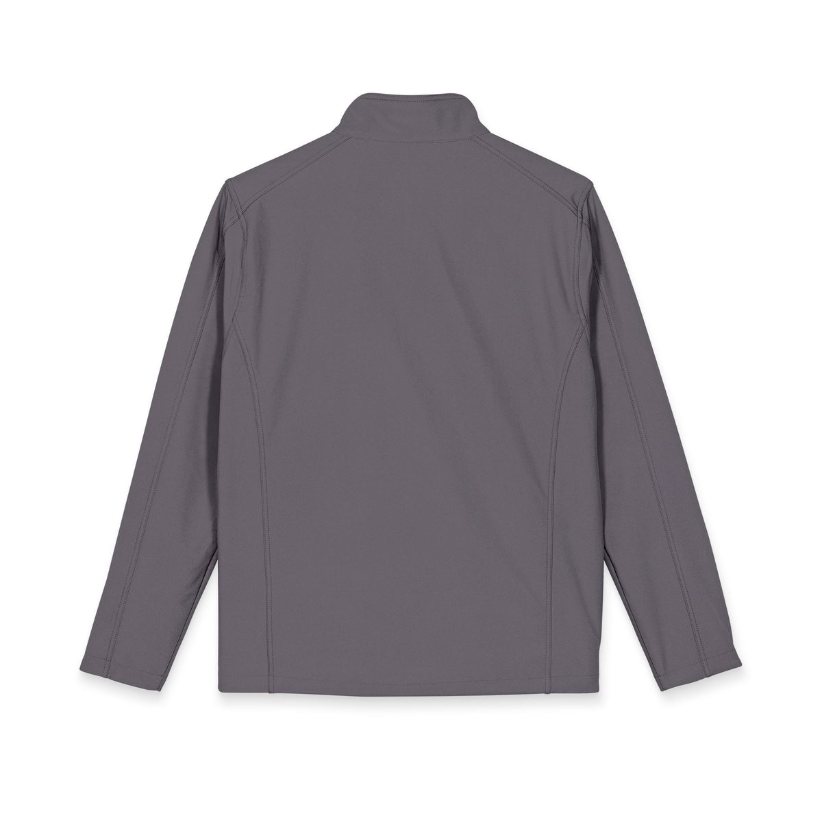 Embroidered Checker Logo Soft Shell Jacket - Men's Lightweight Windproof Coat