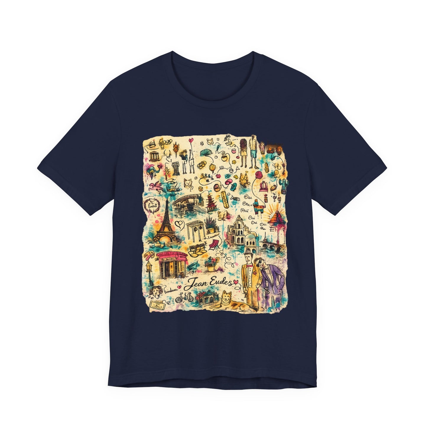 Travel Map Graphic Tee — Vintage Icons "Town Explorer"