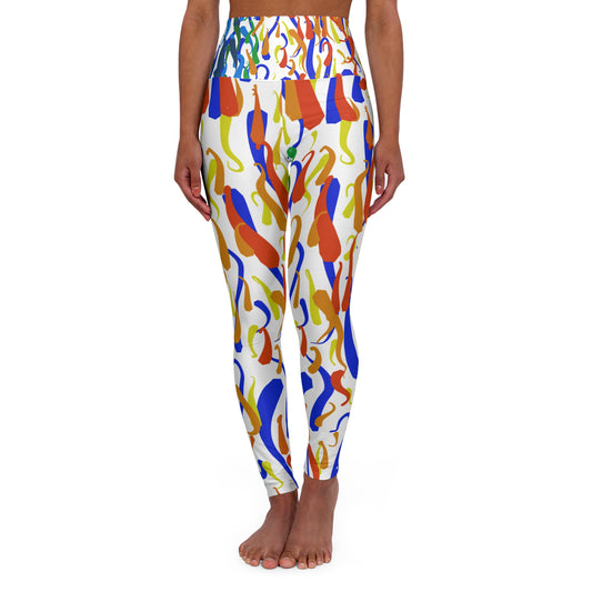 Vibrant High Waisted Yoga Leggings