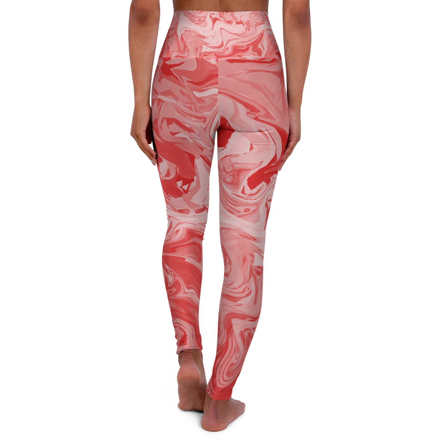 Pink Swirl High Waisted Leggings