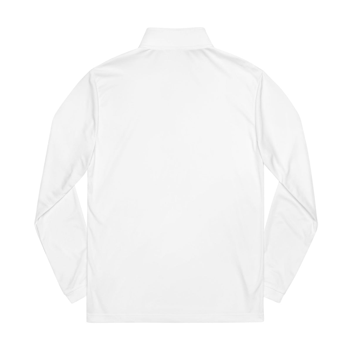 Embroidered Quarter-Zip Pullover — White Performance Adidas Style