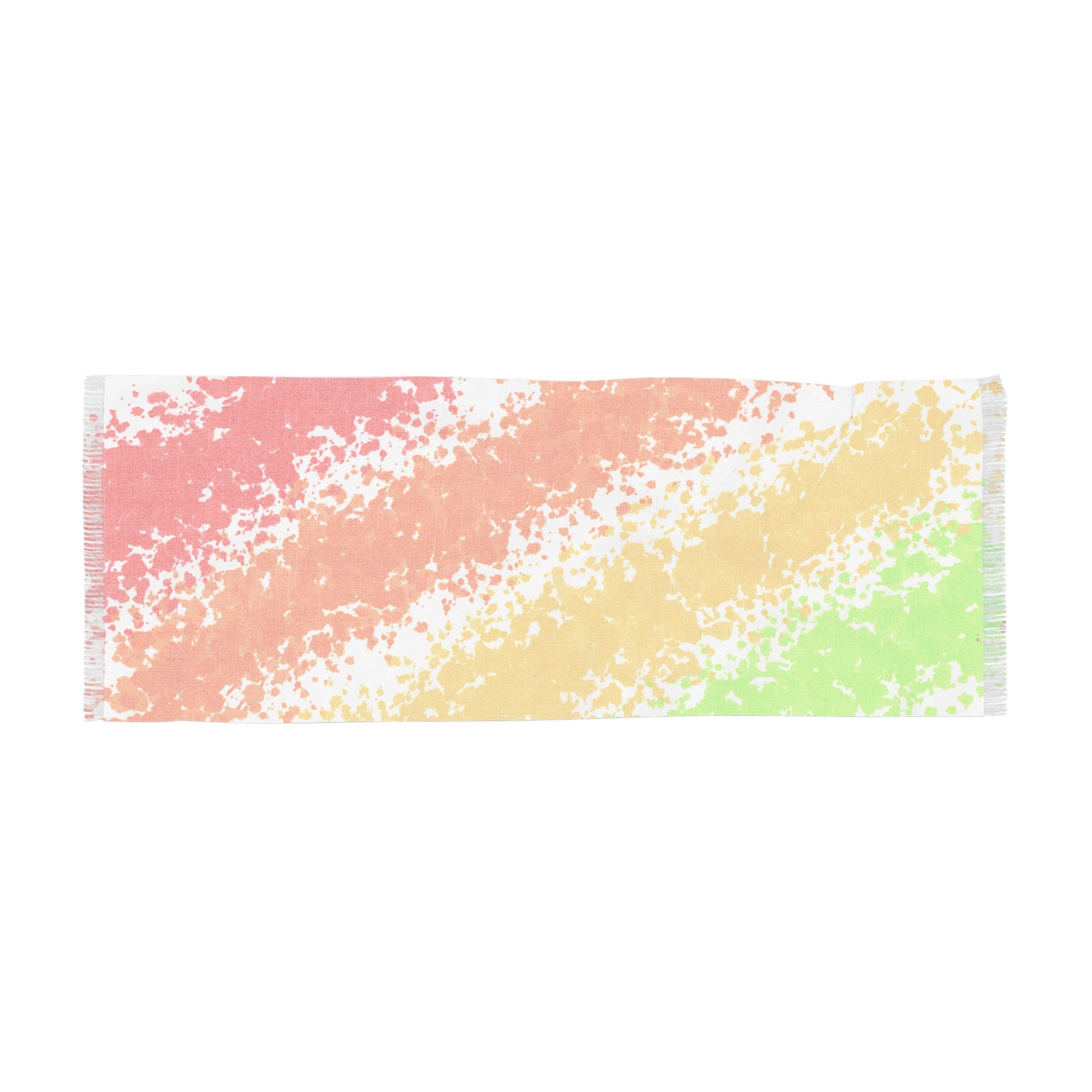 Colorful patterned paper with a zigzag design on a white background