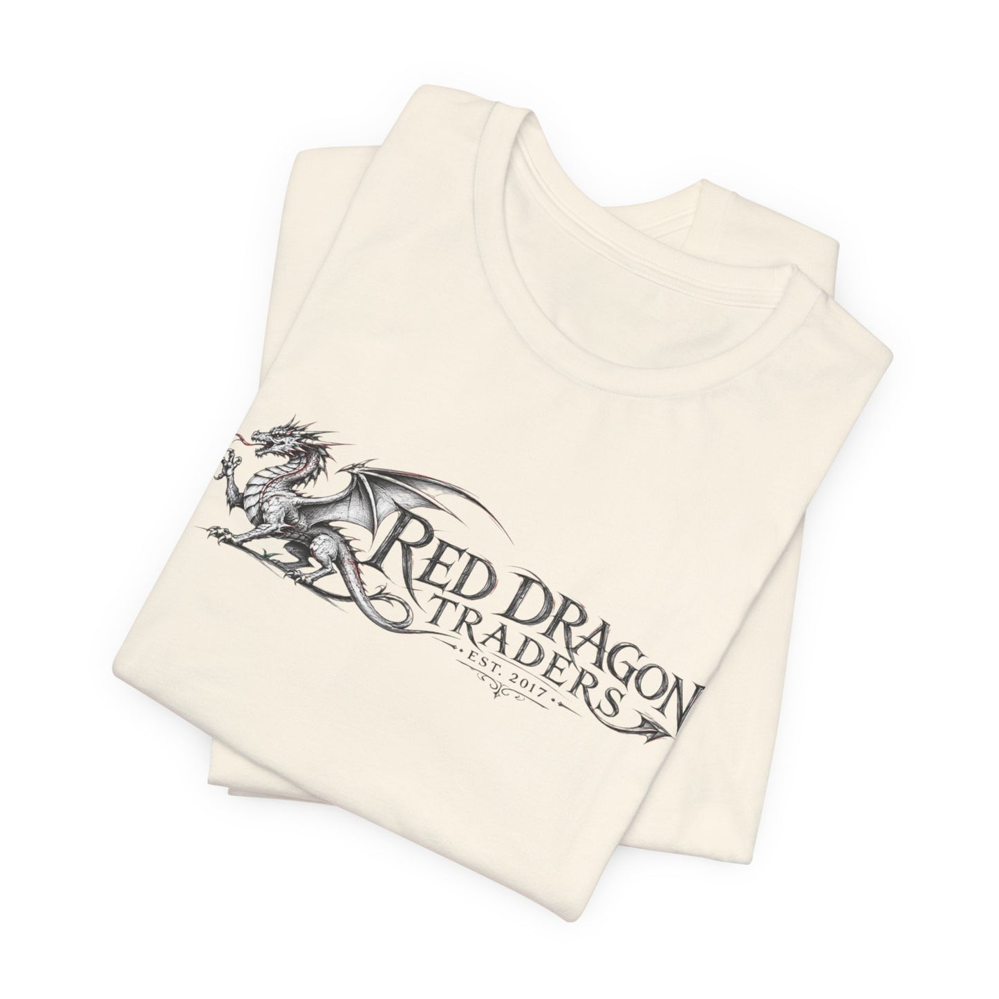 Red Dragon Traders Logo Tee - Vintage Dragon Graphic T-Shirt