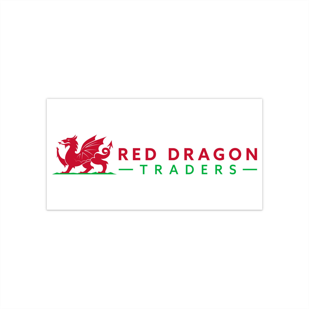 Logo of Red Dragon Traders with a red dragon illustration on a white background