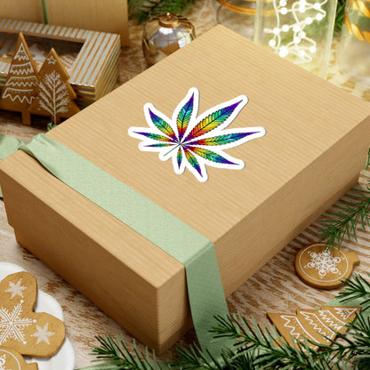Rainbow Cannabis Sticker