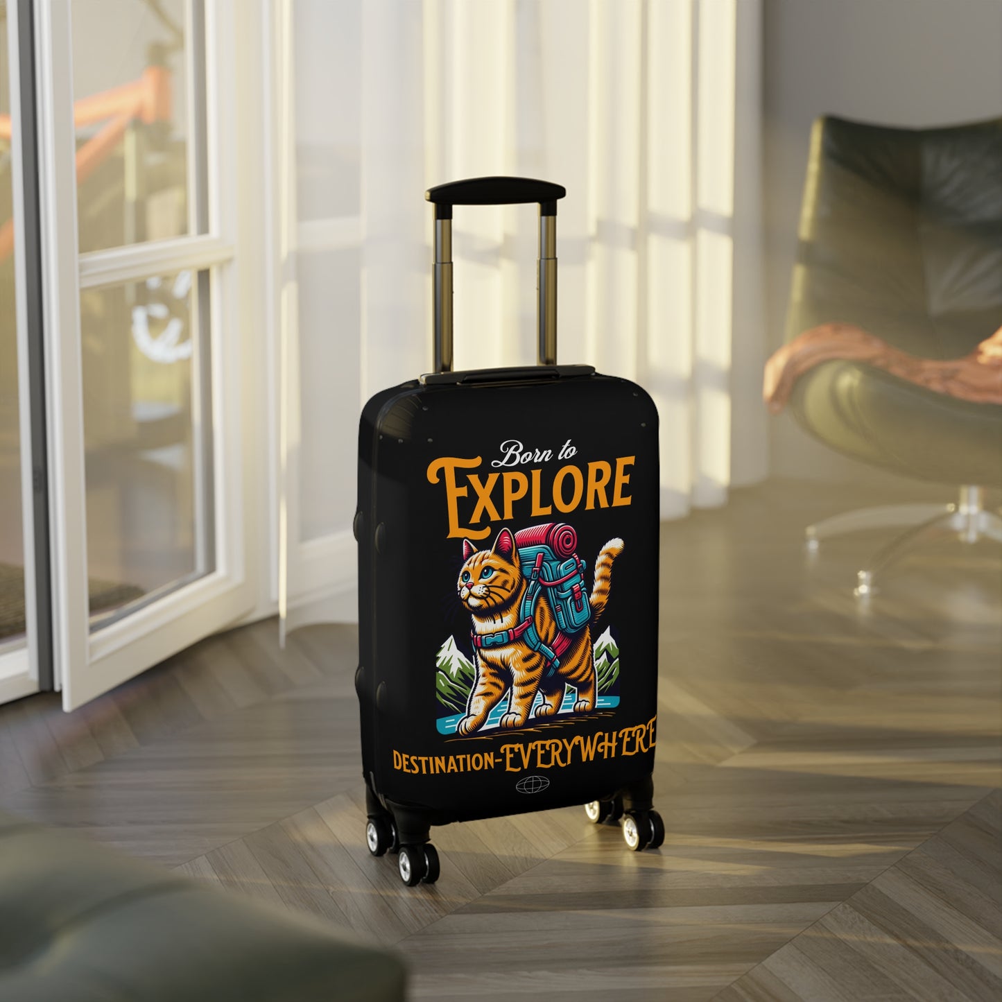 Travel Luggage Cover - Destination Everywhere, Vacation, Abroad