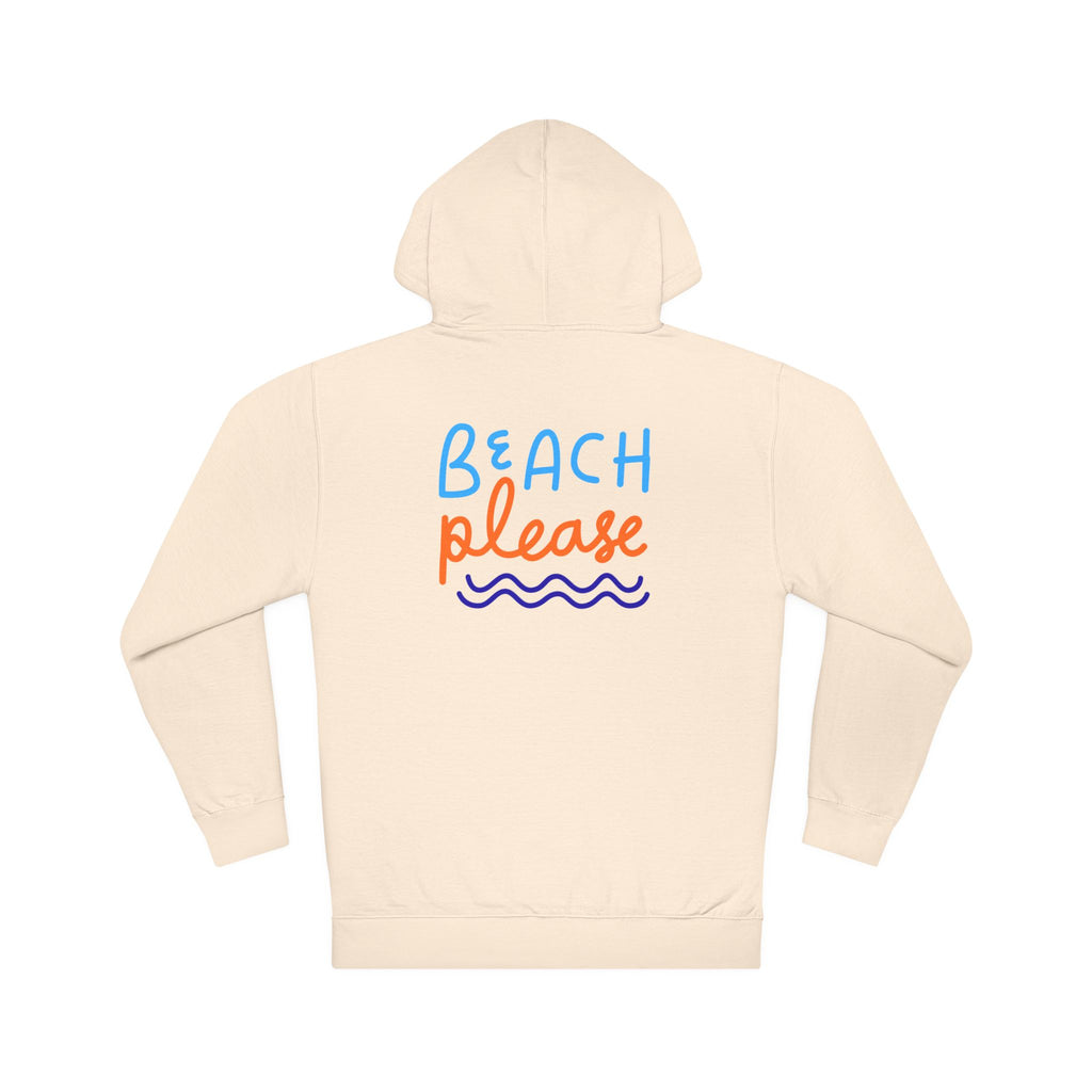 Beach Please Hoodie — Casual Summer Graphic Hooded Sweatshirt