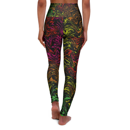 Colorful Swirl High Waisted Yoga Leggings