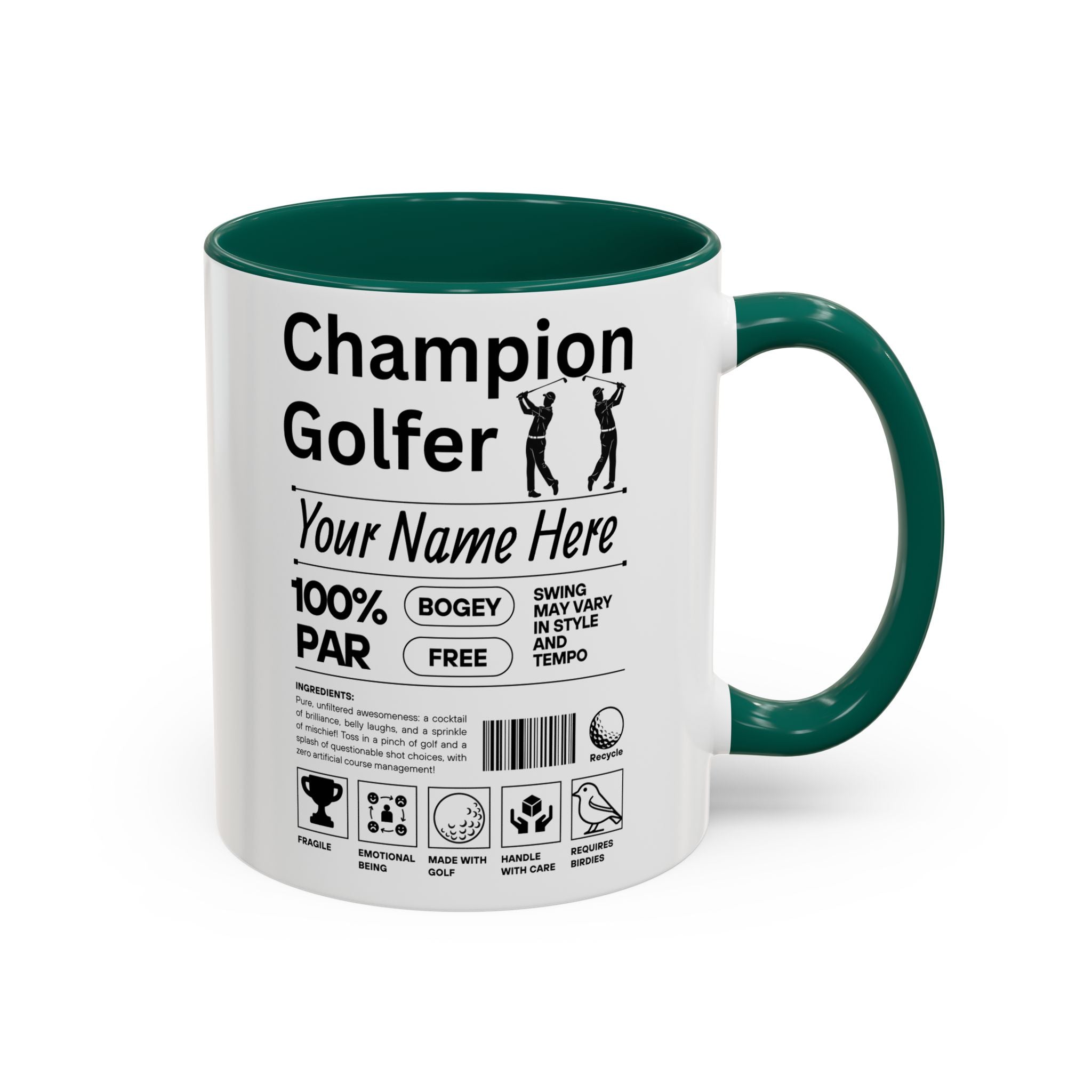 Champion Golfer Personalized Mug for Him