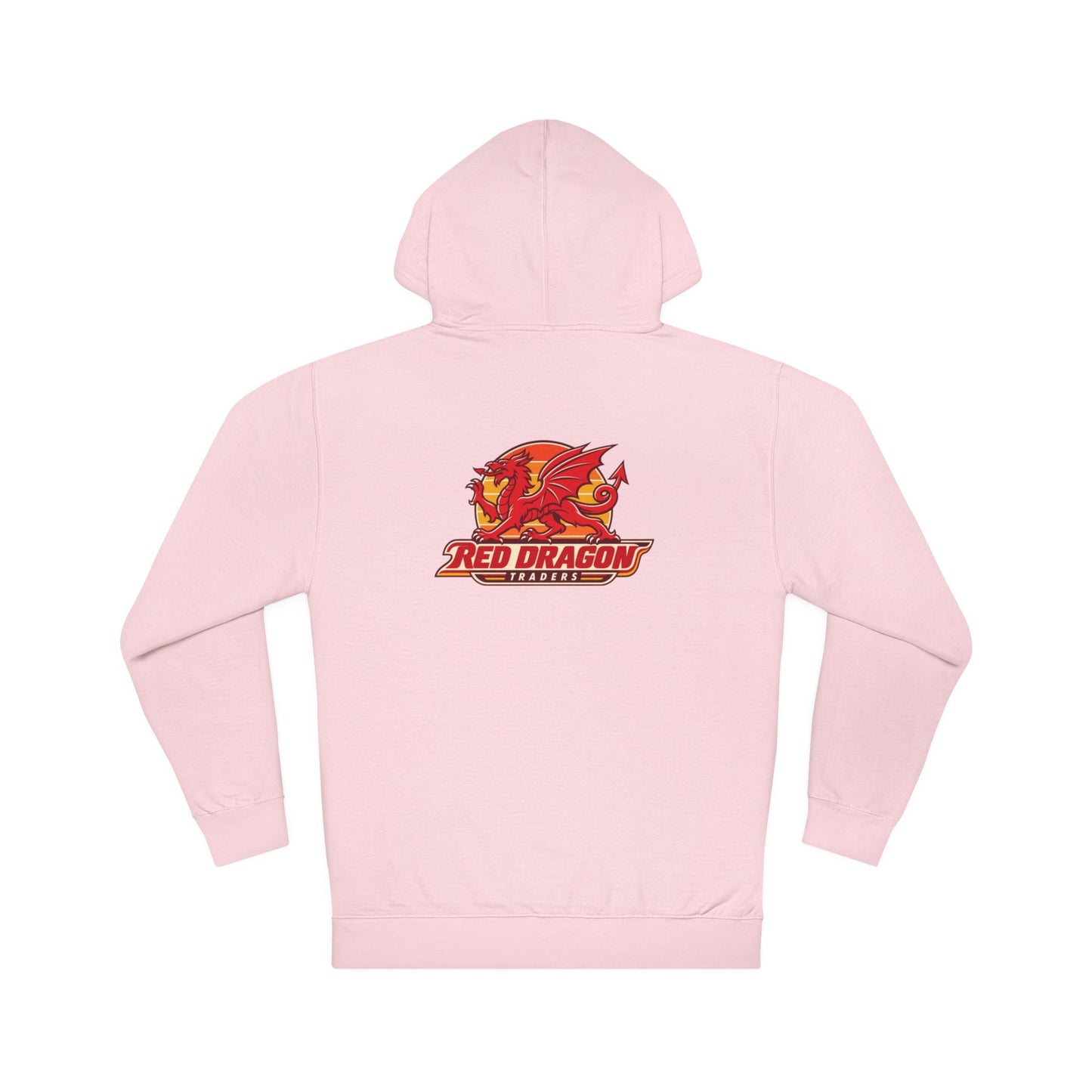 Red Dragon Logo Hoodie — Retro Flame Mythic Crewneck