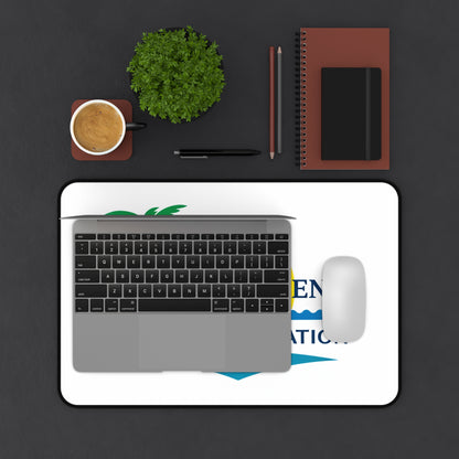 St. Maarten Golf Association Desk Mat — Tropical Palm Sunset Mouse Pad