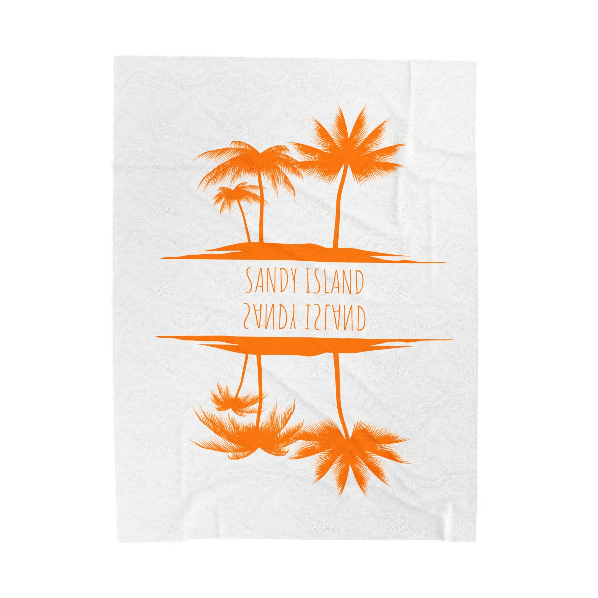 Tropical beach blanket featuring Sandy Island artwork