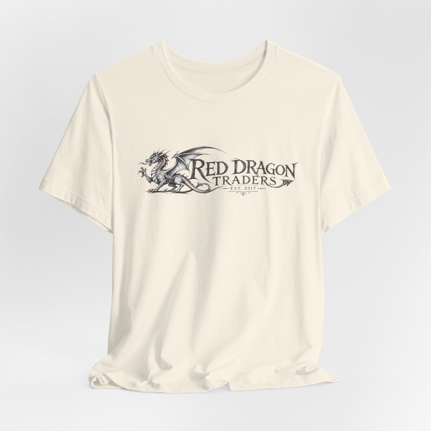 Red Dragon Traders Logo Tee - Vintage Dragon Graphic T-Shirt
