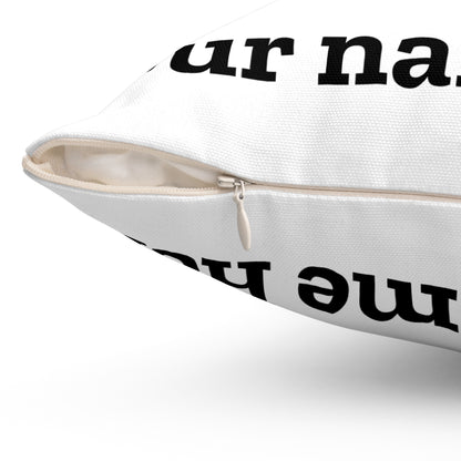 Personalized Bear Pillow — "This Pillow Belongzzz To" Custom Name Throw Pillow