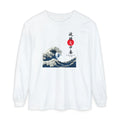 Great Wave Japanese Long Sleeve Tee — Kanagawa Wave & Red Sun Graphic