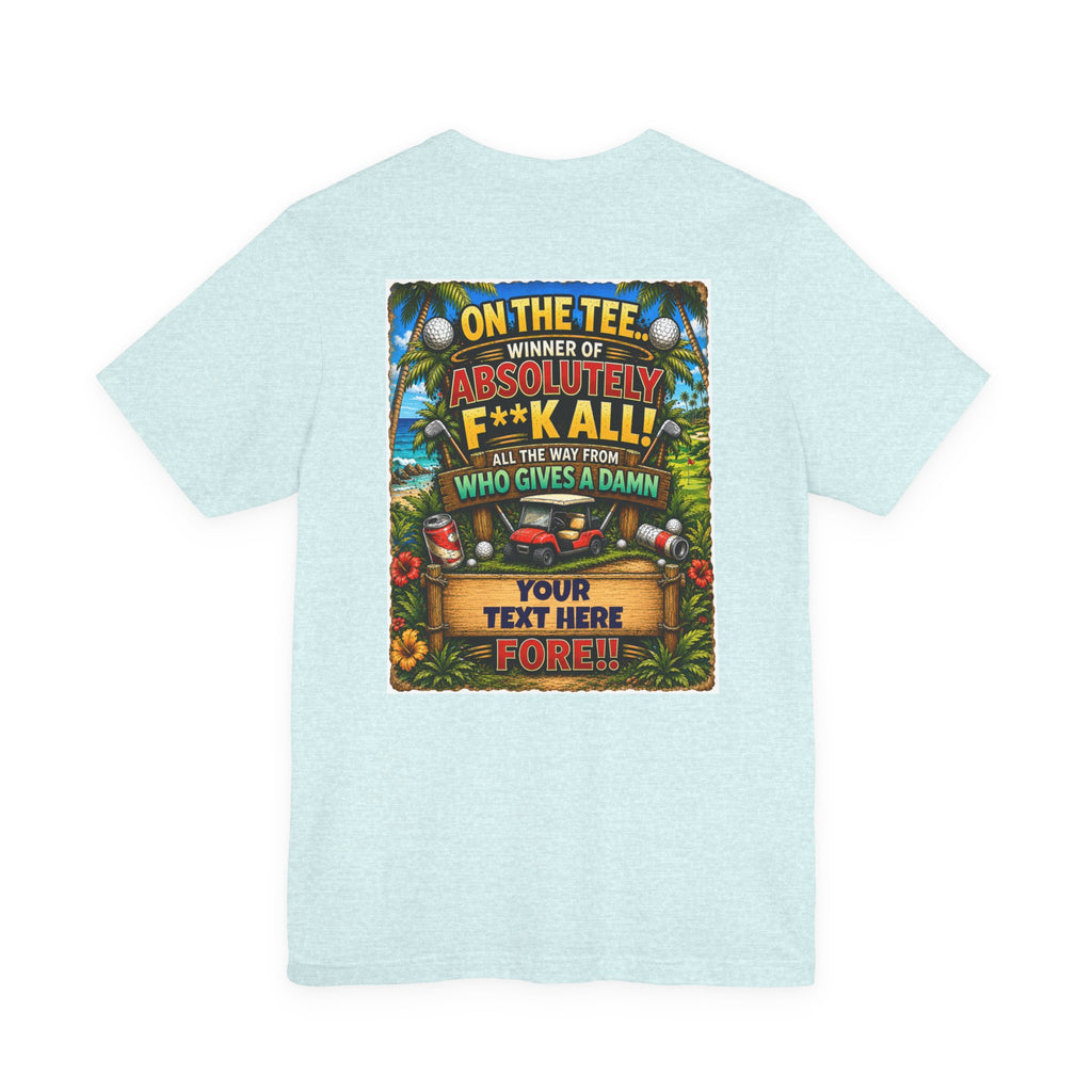 Natural Funny Golf T-Shirt – "Winner of Absolutely F**k All", t-shirt product image 17, size L.