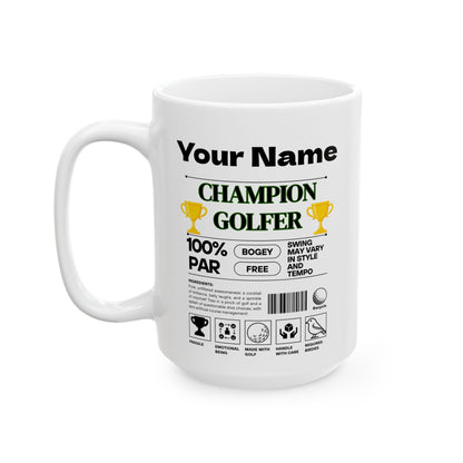 Mwg "Pencampwr Golffiwr" Personol