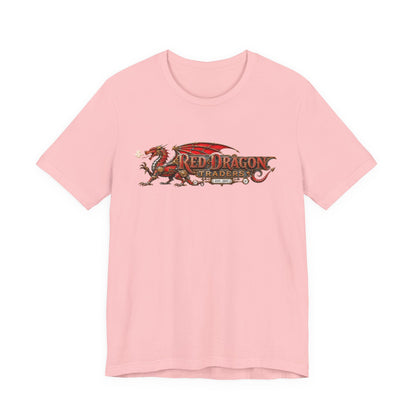 Red Dragon Traders Logo T-Shirt — Vintage Fantasy Dragon Graphic Tee