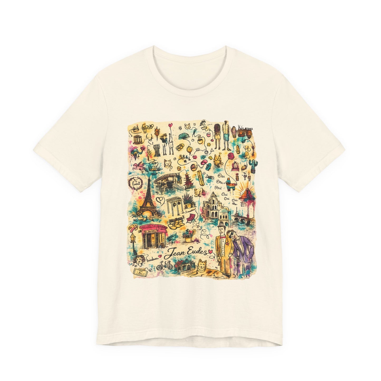 Travel Map Graphic Tee — Vintage Icons "Town Explorer"