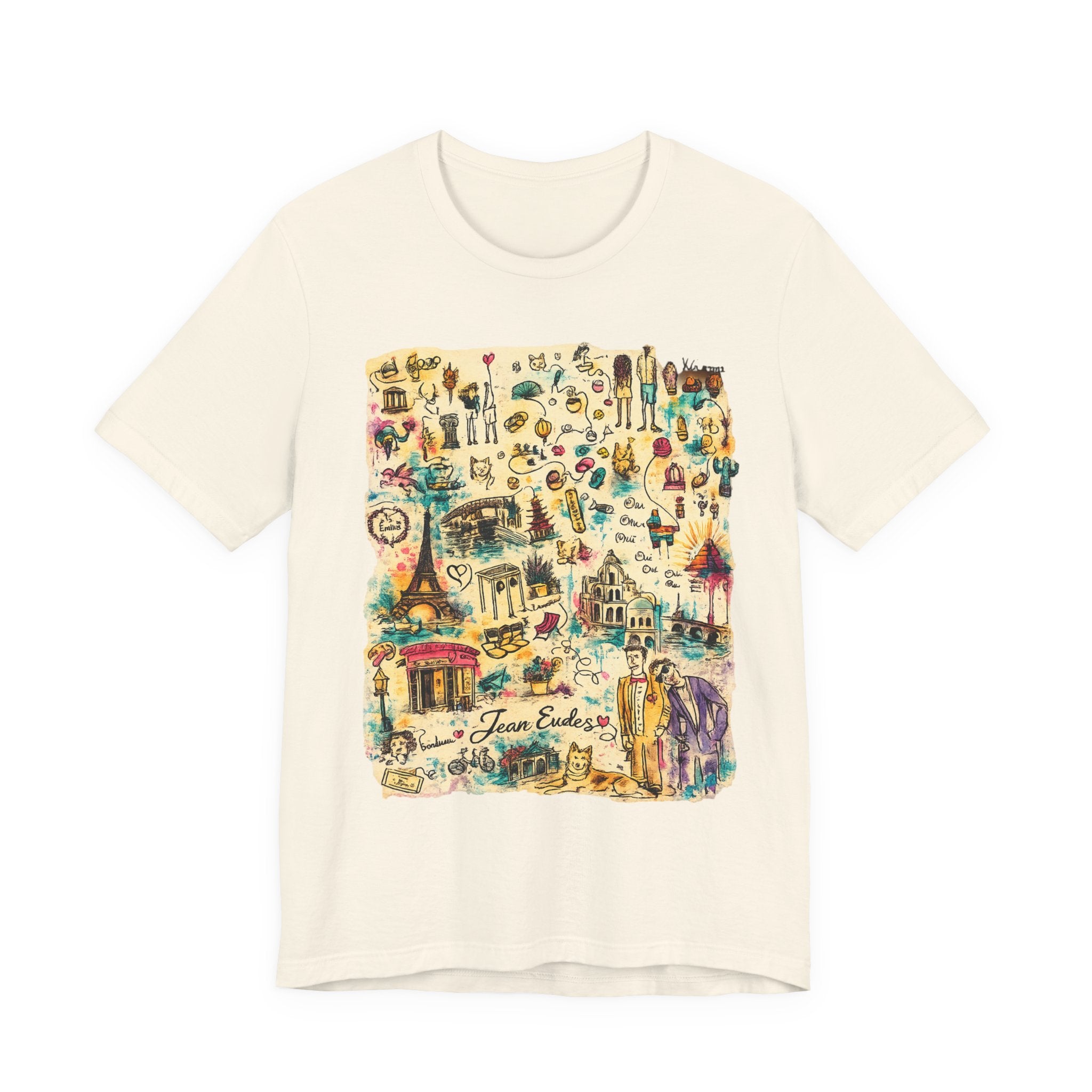 Travel Map Graphic Tee — Vintage Icons "Town Explorer"