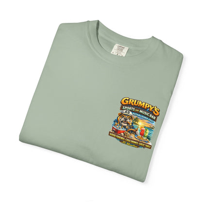 Grumpy's Sports & Music Bar T-Shirt — Retro Beach Bar Graphic Tee