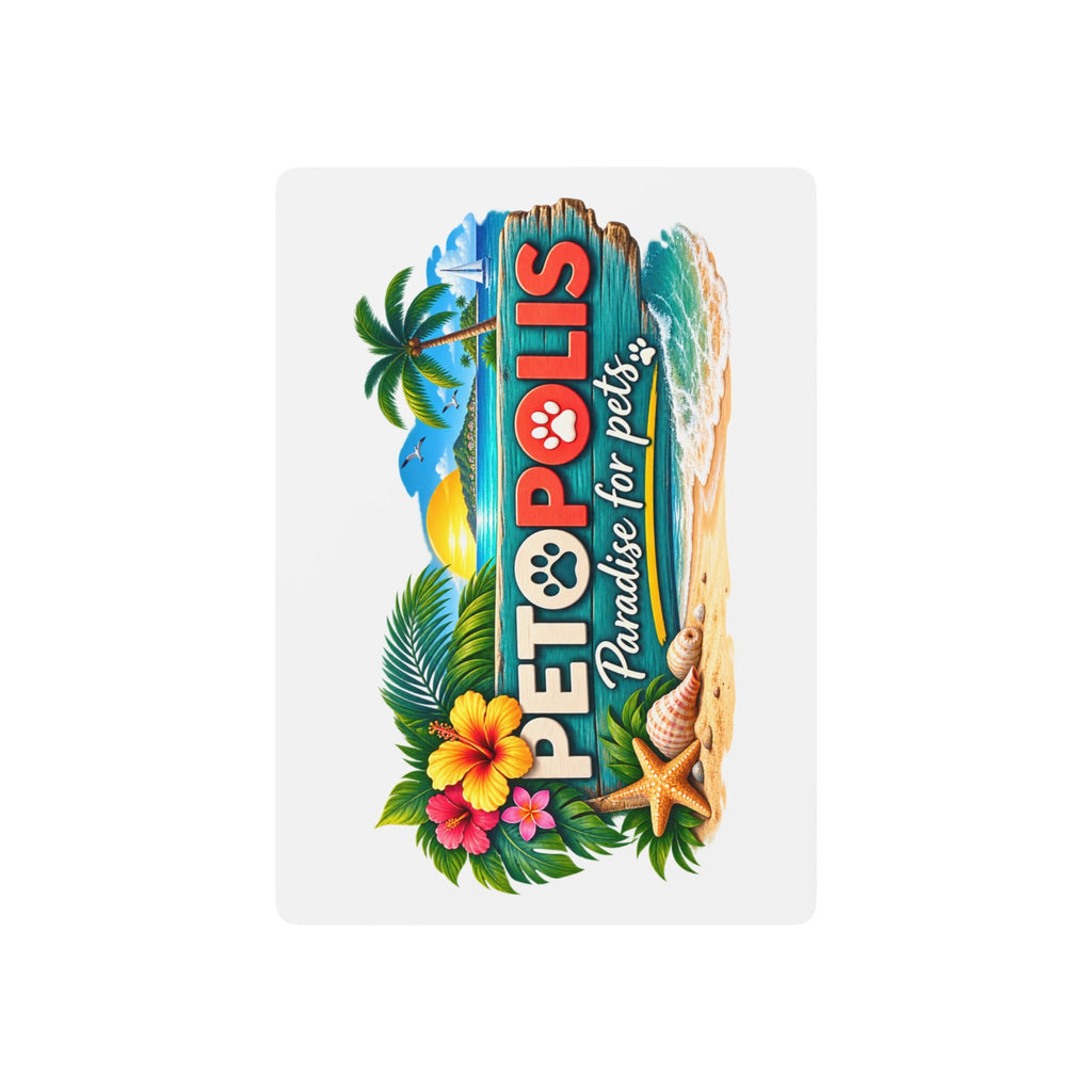 Poker Playing Cards — Tropical Petopolis Deck (Paradise for Pets Back)