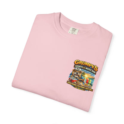 Grumpy's Sports & Music Bar T-Shirt — Retro Beach Bar Graphic Tee