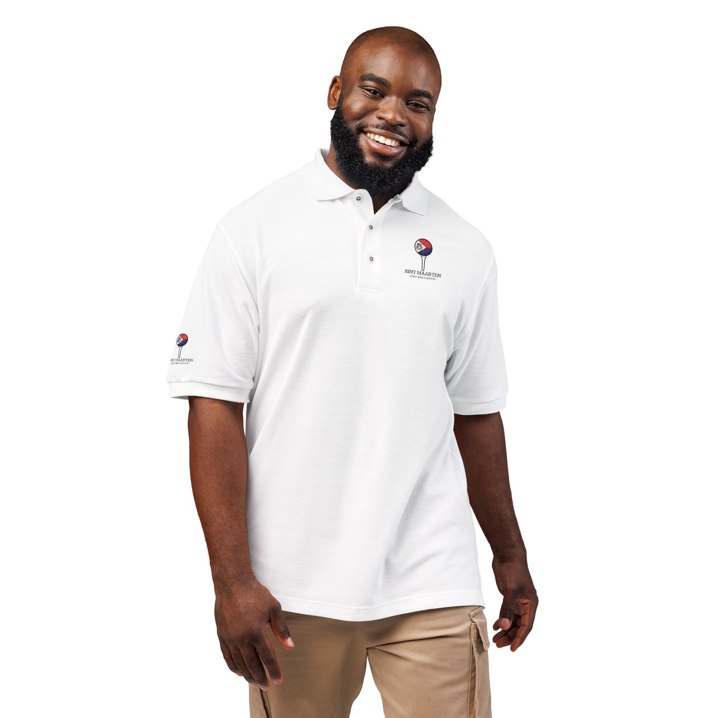 Embroidered St. Maarten Golf Association Polo Shirt