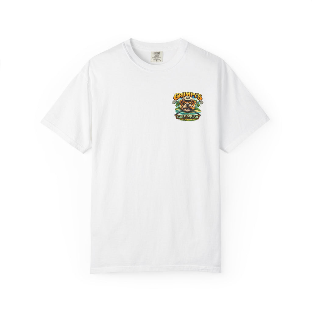 White Grumpy's Golf Squad T‑Shirt, t-shirt product image 2, size S.