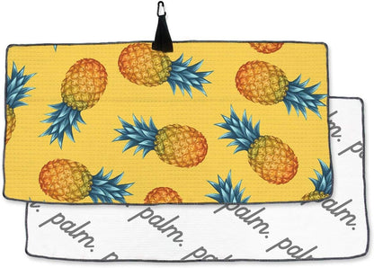 Golf Microfiber Golf Towel with Carabiner Clip | 14 X 36 Inches| Premium Quality | Waffle Pattern