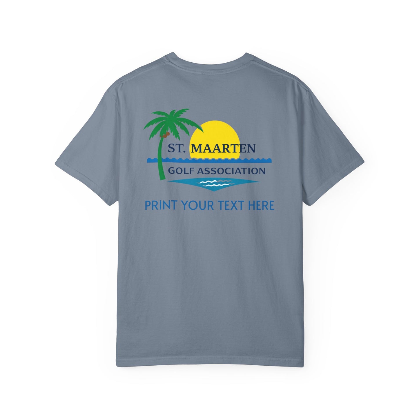 St. Maarten Golf Association T-Shirt — Personalized Resort Golf Tee