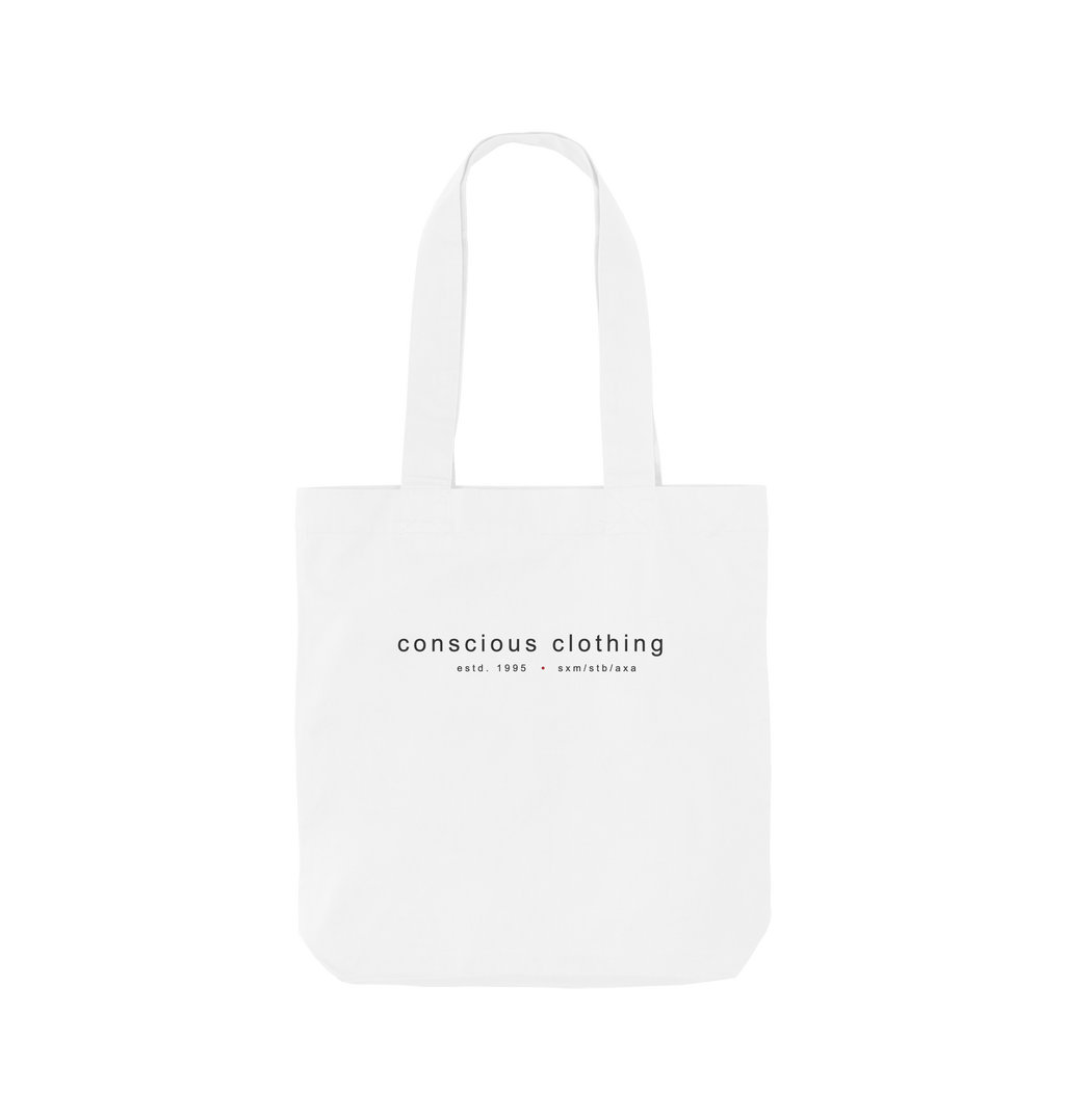 White Printed Bag Front