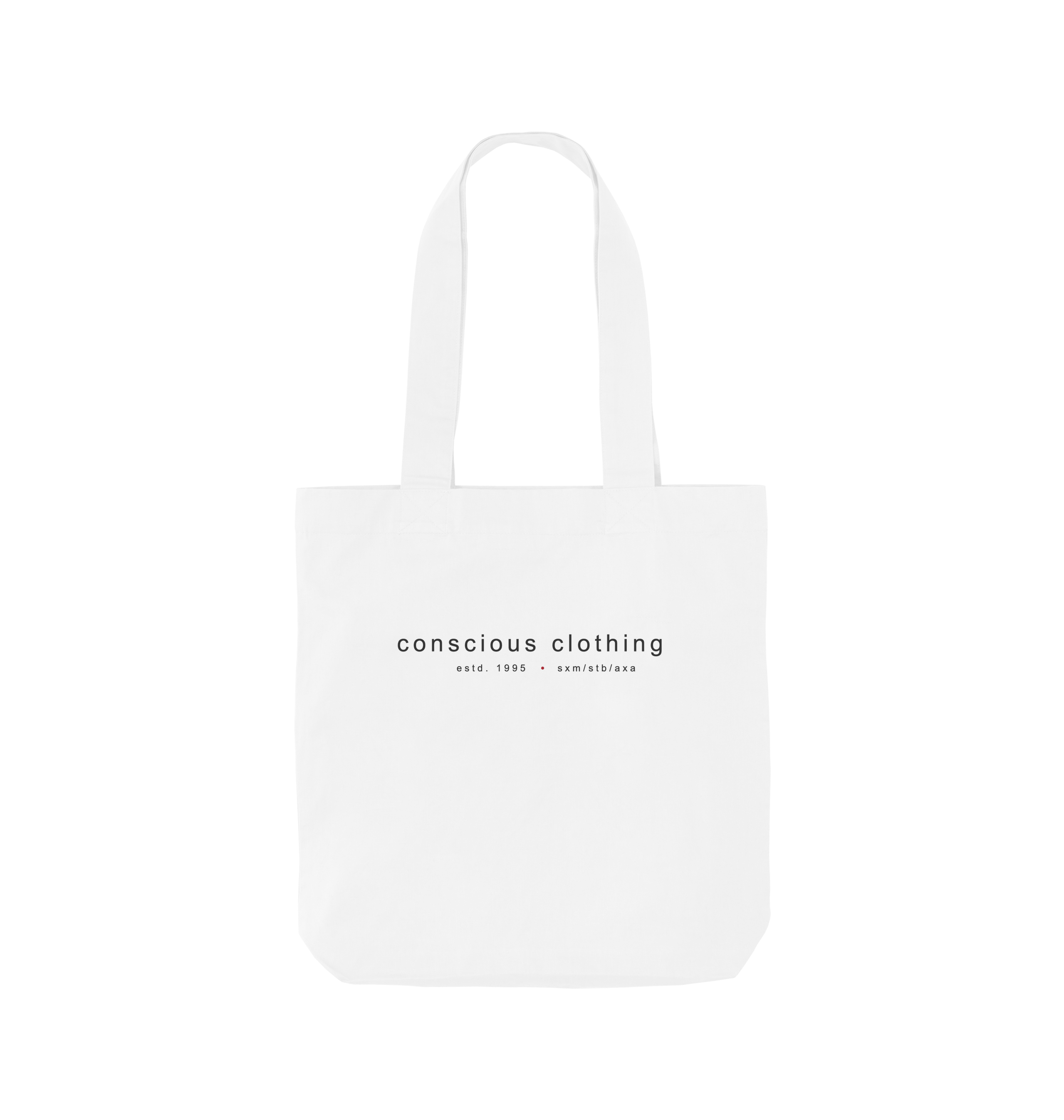 White Printed Bag Front
