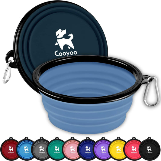 Adventure-Ready Magic Shrinking Dog Bowls: The Perfect Portable Solution for Your Pup's On-the-Go Snacking!