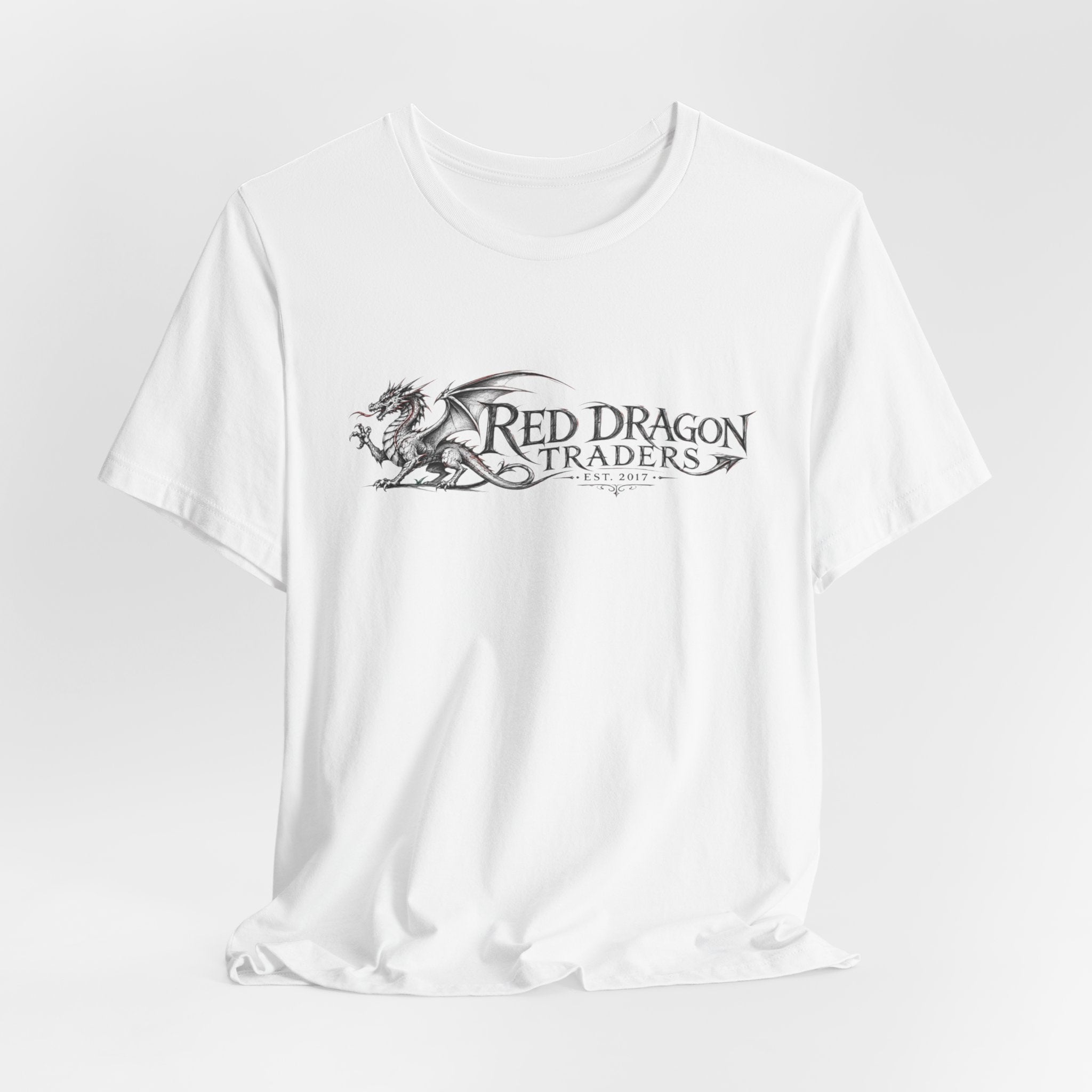 Red Dragon Traders Logo Tee - Vintage Dragon Graphic T-Shirt