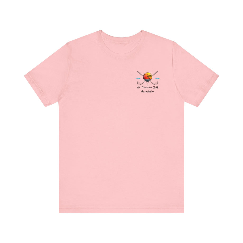 White Sint Maarten Golf Association Tee – Island Sunset, t-shirt product image 13, size M.