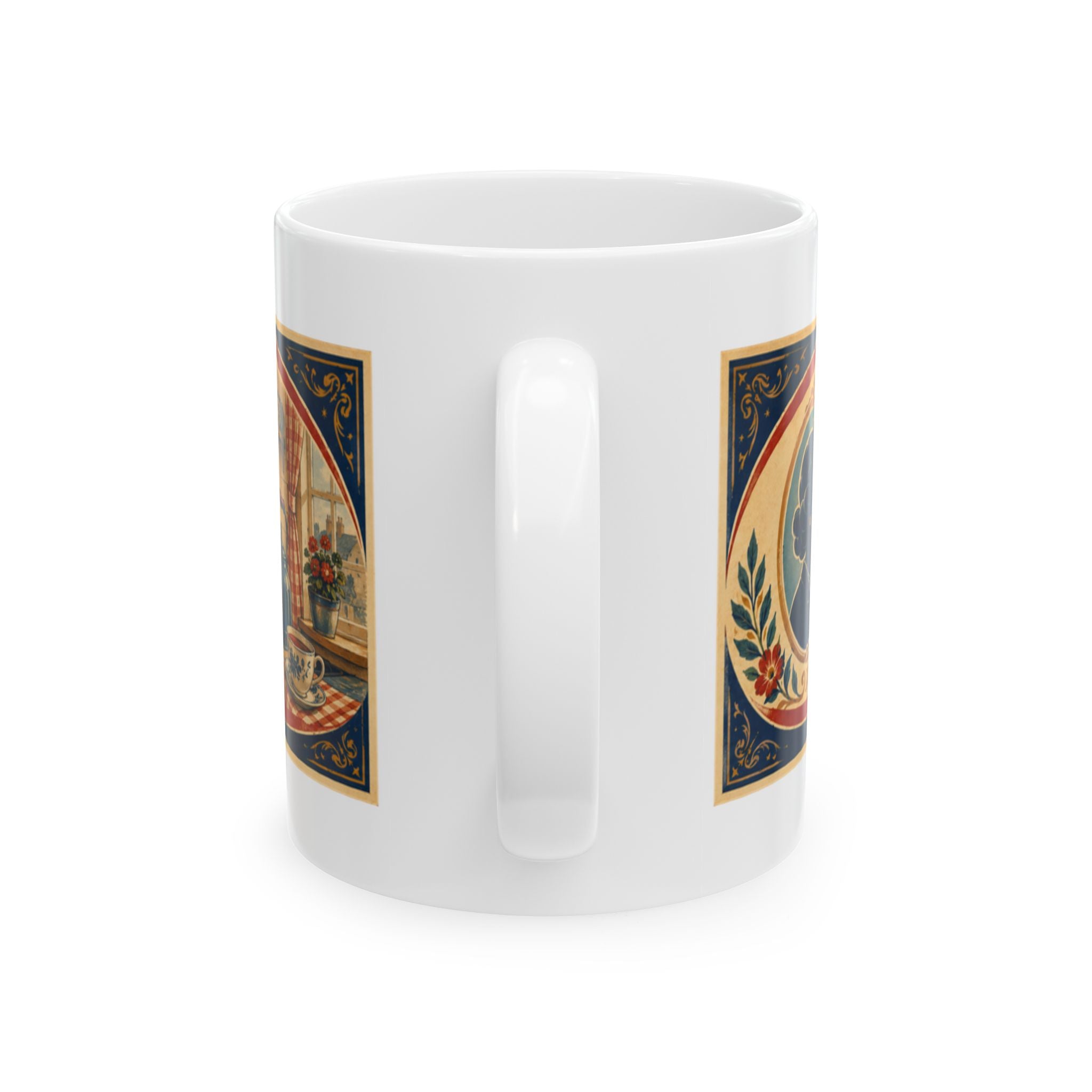Ceramic Mug - "If You've Time to Grumble" Vintage Tea Kettle Quote Coffee Cup (11oz, 15oz)