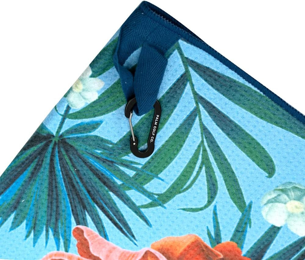 Golf Microfiber Golf Towel with Carabiner Clip | 14 X 36 Inches| Premium Quality | Waffle Pattern