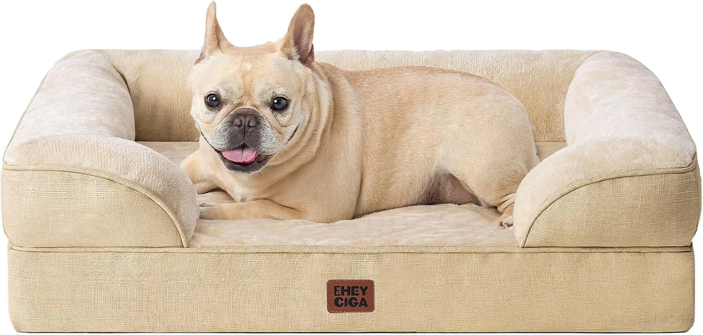 The Pooch Palace: Where Your Medium-Sized Furball Can Snooze Like Royalty on a Waterproof Cloud with a Side of Non-Slip Shenanigans!