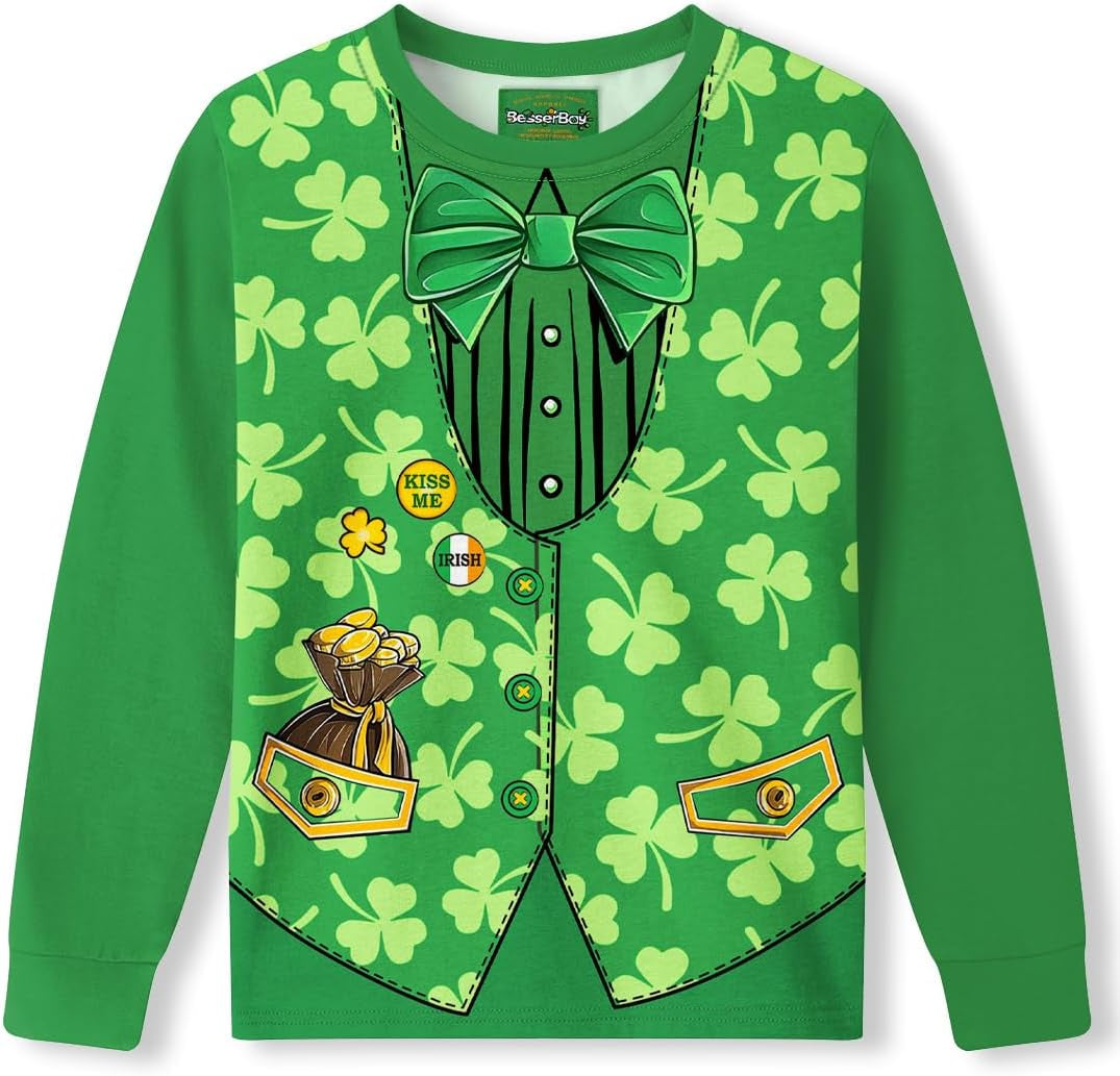 Unisex Kid's Holiday Party Shirt 4-14 Years