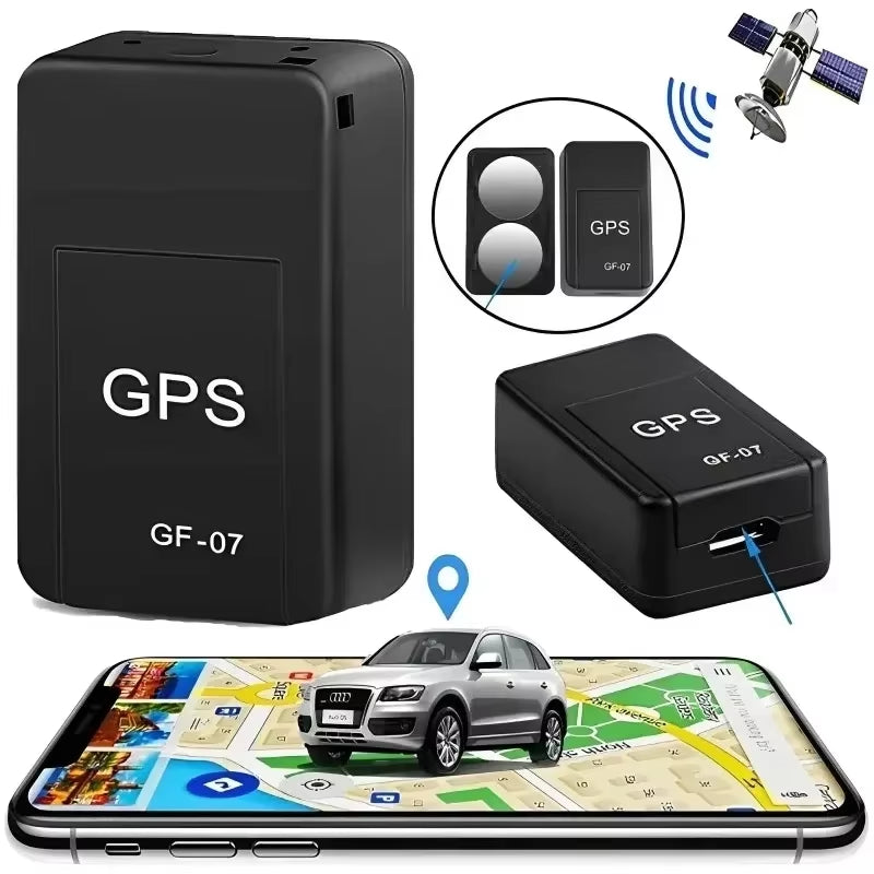 Mini GPS Tracker GF07 - Strong Magnetic Car Locator with Anti-Lost Alarm & App Control