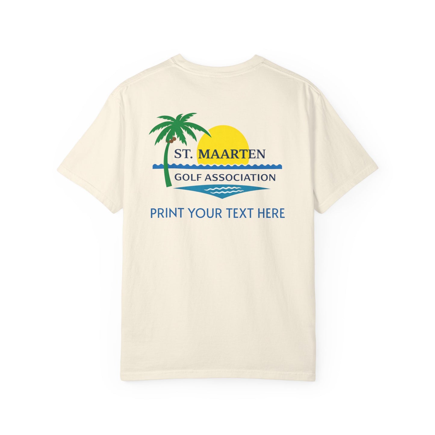 St. Maarten Golf Association T-Shirt — Personalized Resort Golf Tee